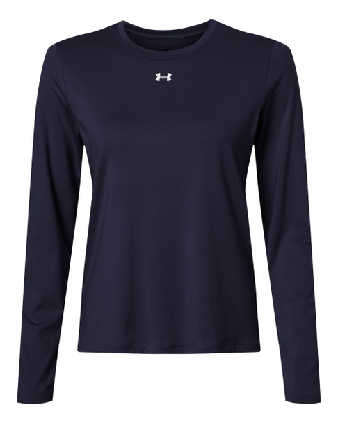 Under Armour 6014457 Women's Team Vanish Long Sleeve T-Shirt | Midnight Navy/ White