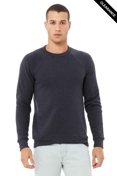 Clearance - Bella+Canvas 3901 Sponge Fleece Mock Neck Sweatshirt | Heather Navy