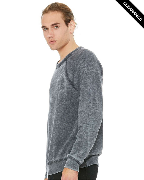 Clearance - Bella+Canvas 3901 Sponge Fleece Mock Neck Sweatshirt | Grey Acid Fleece