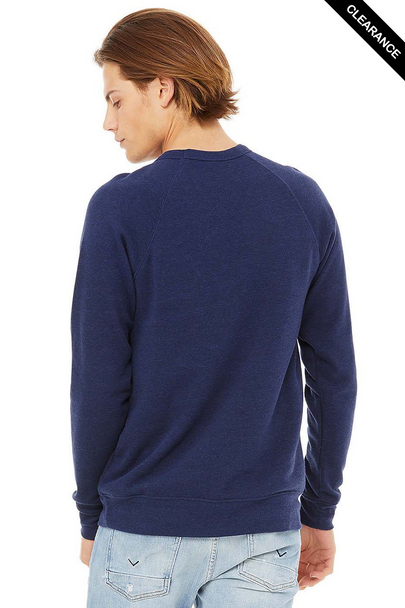 Clearance - Bella+Canvas 3901 Sponge Fleece Mock Neck Sweatshirt | Navy Triblend