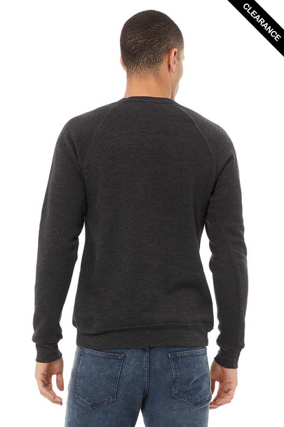 Clearance - Bella+Canvas 3901 Sponge Fleece Mock Neck Sweatshirt | Dark Grey Heather
