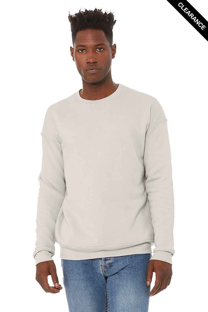 Clearance - Bella+Canvas 3945 Unisex Sponge Fleece Drop Shoulder Crewneck Sweatshirt | Heather Dust
