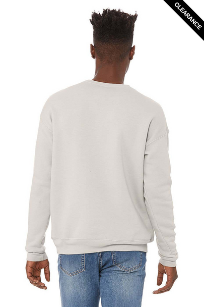 Clearance - Bella+Canvas 3945 Unisex Sponge Fleece Drop Shoulder Crewneck Sweatshirt | Heather Dust