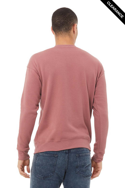 Clearance - Bella+Canvas 3945 Unisex Sponge Fleece Drop Shoulder Crewneck Sweatshirt | Mauve