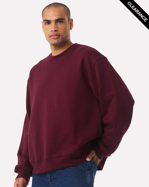 Clearance - BELLA + CANVAS 4711 10 oz. Heavyweight Sweatshirt | Maroon