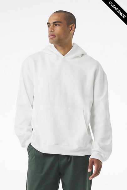 Clearance - BELLA + CANVAS 4719 10 oz. Heavyweight Hoodie | White