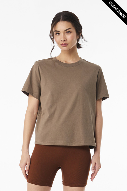 Clearance - BELLA + CANVAS 6110  Women's 6 oz Heavyweight Tee | Vintage Brown
