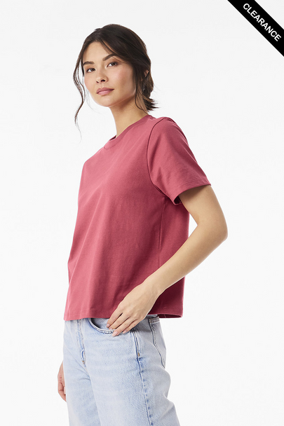 Clearance - BELLA + CANVAS 6110  Women's 6 oz Heavyweight Tee | Vintage Red