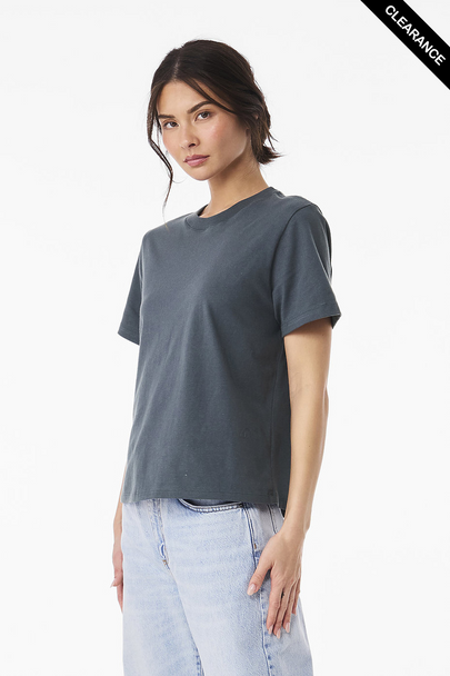 Clearance - BELLA + CANVAS 6110  Women's 6 oz Heavyweight Tee | Vintage Navy