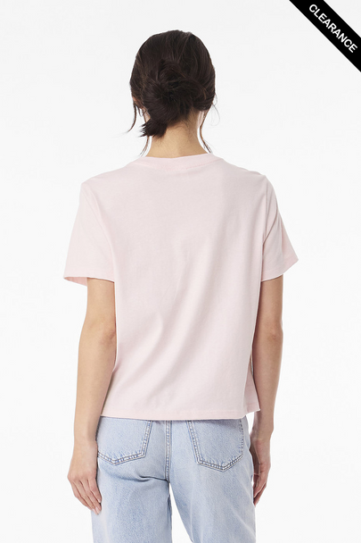 Clearance - BELLA + CANVAS 6110  Women's 6 oz Heavyweight Tee | Soft Pink