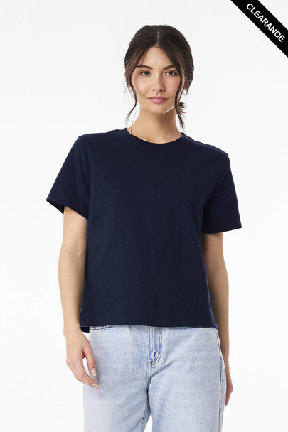 Clearance - BELLA + CANVAS 6110  Women's 6 oz Heavyweight Tee | Navy