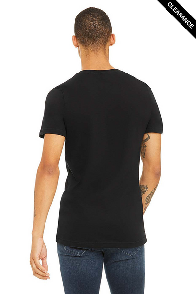 Clearance - Bella+Canvas 3005 Unisex Jersey V-Neck Short Sleeve Tee | Black