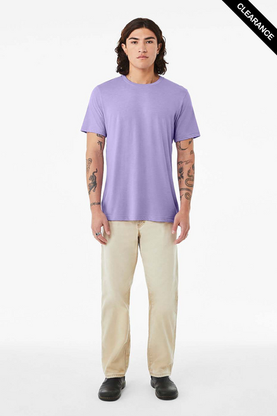 Clearance - Bella+Canvas 3413 Tri-Blend Short Sleeve | Dark Lavender Triblend