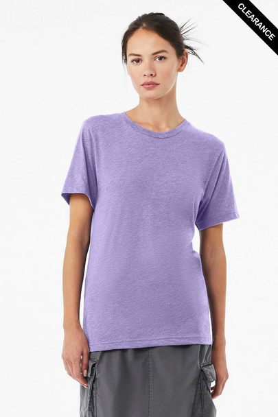 Clearance - Bella+Canvas 3413 Tri-Blend Short Sleeve | Dark Lavender Triblend