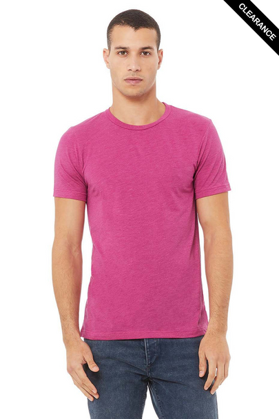 Clearance - Bella+Canvas 3413 Tri-Blend Short Sleeve | Berry Triblend