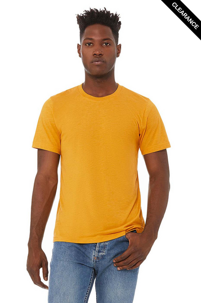 Clearance - Bella+Canvas 3413 Tri-Blend Short Sleeve | Mustard Triblend