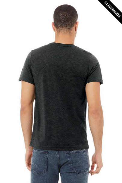 Clearance - Bella+Canvas 3413 Tri-Blend Short Sleeve | Charcoal Black Triblend