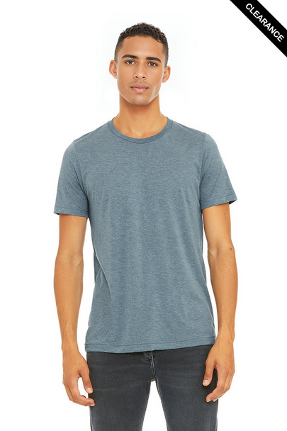 Clearance - Bella+Canvas 3413 Tri-Blend Short Sleeve | Denim Triblend