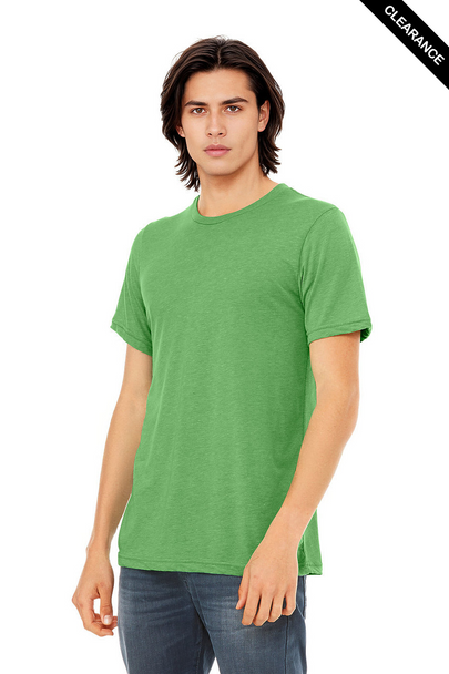 Clearance - Bella+Canvas 3413 Tri-Blend Short Sleeve | Green Triblend