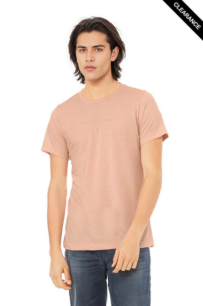 Clearance - Bella+Canvas 3413 Tri-Blend Short Sleeve | Peach Triblend