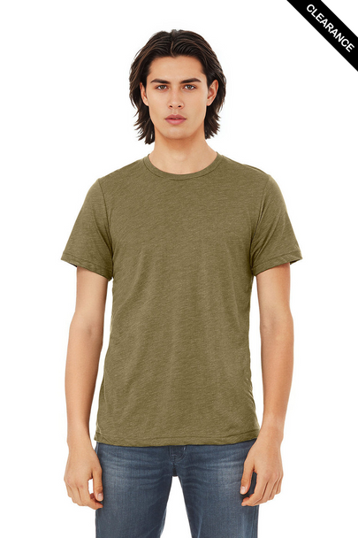 Clearance - Bella+Canvas 3413 Tri-Blend Short Sleeve | Olive Triblend