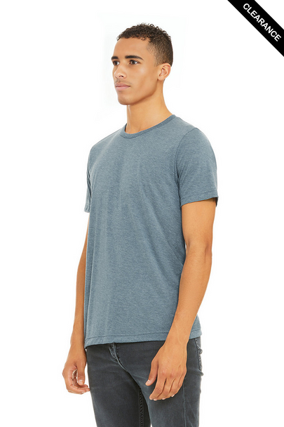 Clearance - Bella+Canvas 3413 Tri-Blend Short Sleeve | Denim Triblend