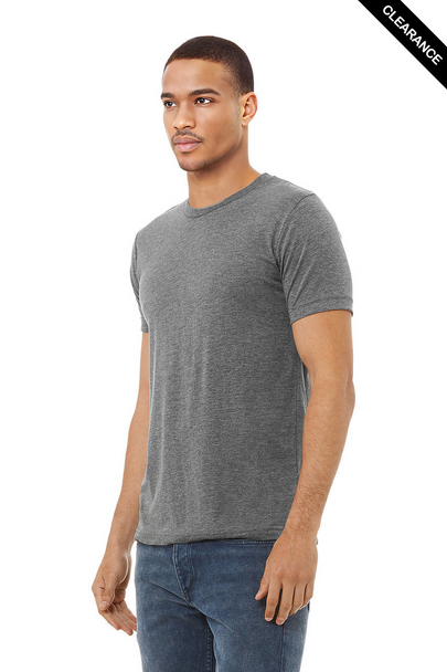 Clearance - Bella+Canvas 3413 Tri-Blend Short Sleeve | Grey Triblend
