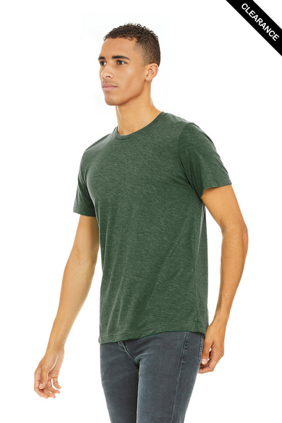 Clearance - Bella+Canvas 3413 Tri-Blend Short Sleeve | Grass Green Triblend