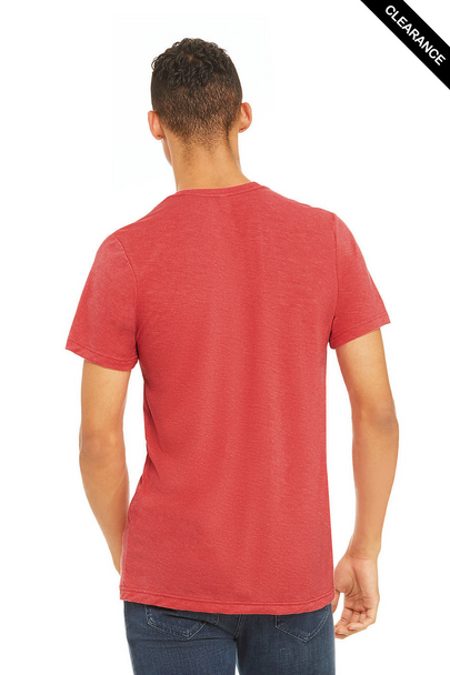 Clearance - Bella+Canvas 3413 Tri-Blend Short Sleeve | Red Triblend