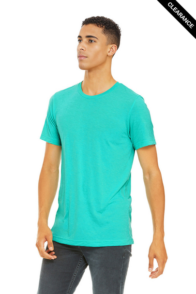 Clearance - Bella+Canvas 3413 Tri-Blend Short Sleeve | Sea Green Triblend