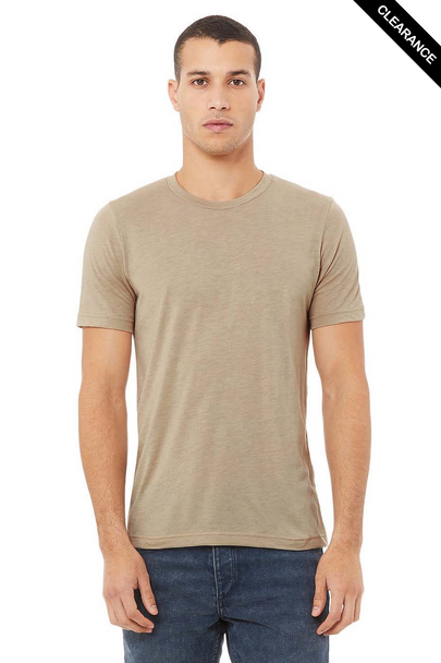 Clearance - Bella+Canvas 3413 Tri-Blend Short Sleeve | Tan Triblend