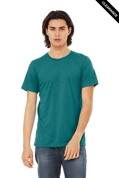 Clearance - Bella+Canvas 3413 Tri-Blend Short Sleeve | Teal Triblend