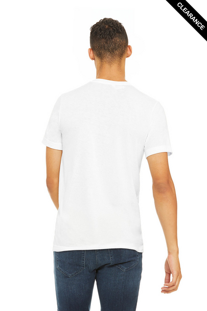 Clearance - Bella+Canvas 3413 Tri-Blend Short Sleeve | Solid White Triblend