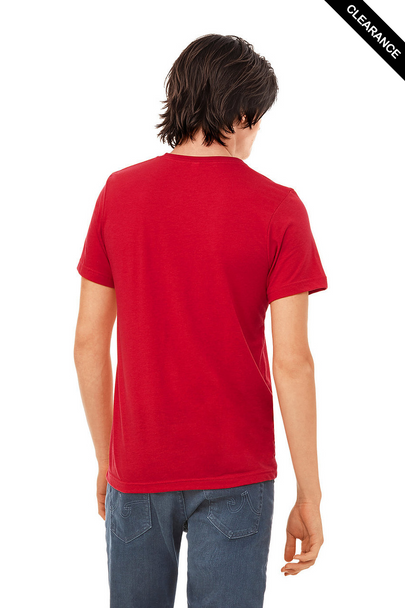 Clearance - Bella+Canvas 3413 Tri-Blend Short Sleeve | Solid Red Triblend