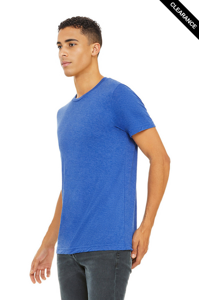 Clearance - Bella+Canvas 3413 Tri-Blend Short Sleeve | True Royal Triblend