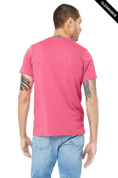Clearance - Bella+Canvas 3413 Tri-Blend Short Sleeve | Charity Pink Triblend