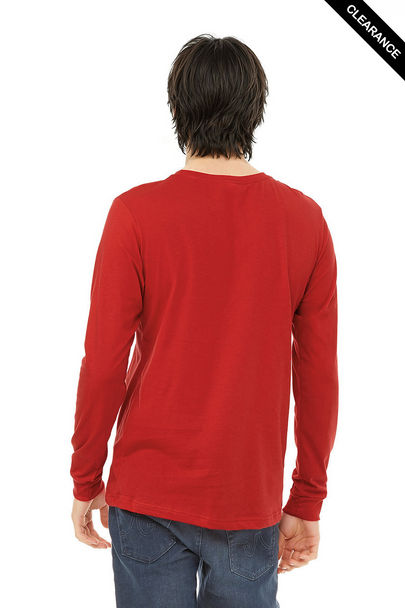 Clearance - B3501 Bella+Canvas Long-sleeve Jersey Tee | Red