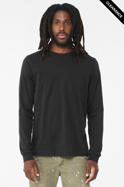 Clearance - B3501 Bella+Canvas Long-sleeve Jersey Tee | Dark Grey
