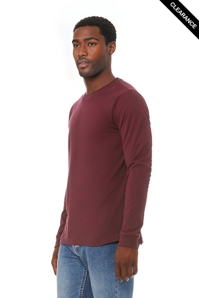 Clearance - B3501 Bella+Canvas Long-sleeve Jersey Tee | Maroon