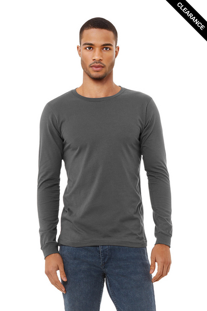 Clearance - B3501 Bella+Canvas Long-sleeve Jersey Tee | Asphalt