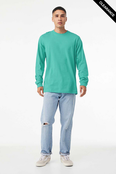 Clearance - B3501 Bella+Canvas Long-sleeve Jersey Tee | Teal