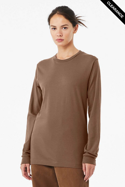 Clearance - B3501 Bella+Canvas Long-sleeve Jersey Tee | Vintage Brown