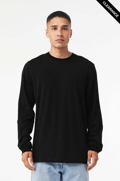 Clearance - B3501 Bella+Canvas Long-sleeve Jersey Tee | Vintage Black