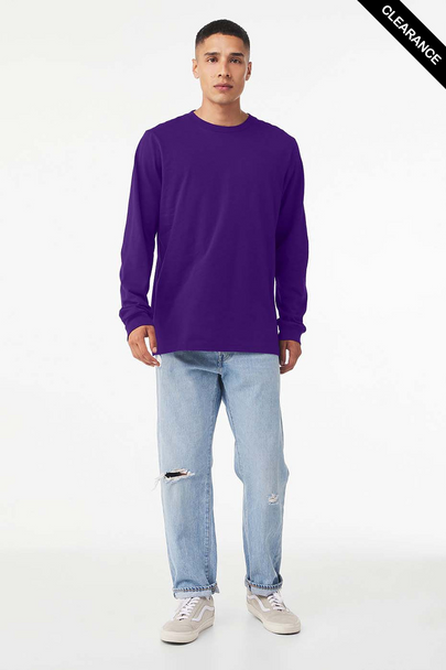 Clearance - B3501 Bella+Canvas Long-sleeve Jersey Tee | Team Purple