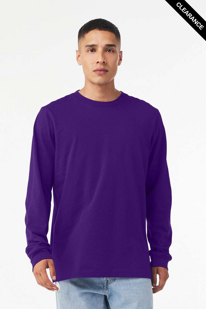Clearance - B3501 Bella+Canvas Long-sleeve Jersey Tee | Team Purple