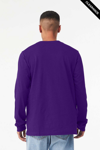 Clearance - B3501 Bella+Canvas Long-sleeve Jersey Tee | Team Purple