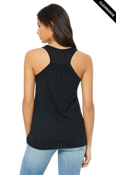 Clearance - Bella+Canvas 8800 Flowy Racerback Tank Top | Black