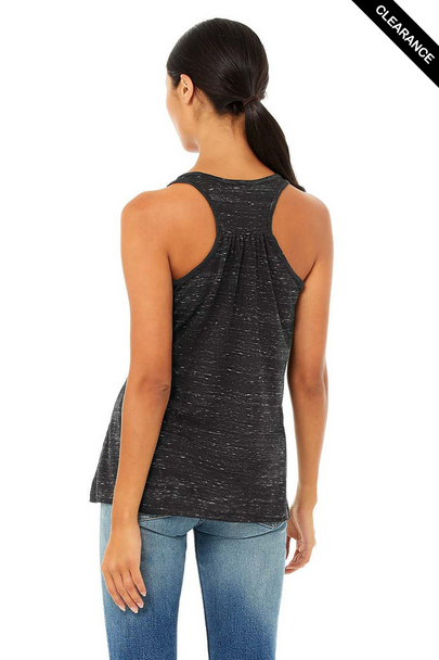Clearance - Bella+Canvas 8800 Flowy Racerback Tank Top | Black Marble
