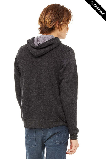 Clearance - Bella+Canvas 3719 Unisex Sponge Fleece Pullover Hoodie | Dark Grey Heather