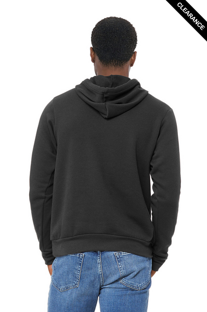 Clearance - Bella+Canvas 3719 Unisex Sponge Fleece Pullover Hoodie | DTG Dark Grey